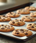 Terpene-Resistant PTFE Roll For Chef-Grade Kitchens And Lab-Precision Extractions used to bake cookies on tray, nonstick surface.