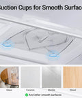 Lazy Susan Organizer For Refrigerator And Kitchen Turntable 14.56 Inch By 11 Inch with suction cups for smooth surfaces.