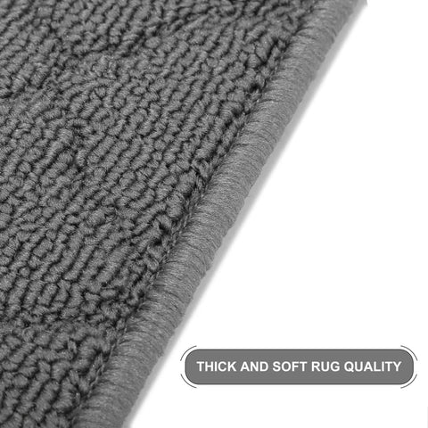 Close-up of Non Slip Stair Treads For Wooden Steps With Adhesive Backing, 28X9 Inches, 100 Percent Polypropylene Gray texture