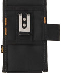 Heavy Duty Poly Tool And Cell Phone Holder Built Tough For Contractors, black pouch with strap, 7x4 inches.