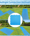 Interlocking Pool Drainage Mats For Above Ground Walkways Keeps Dirt Out Of The Pool 16 Pack Durable Plastic Floor Mats