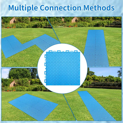 Interlocking Pool Drainage Mats For Above Ground Walkways Keeps Dirt Out Of The Pool 16 Pack Durable Plastic Floor Mats