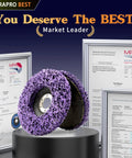 Five Pack Strip Discs Four And A Half Inch By Seven Eighth Inch Stripping Wheel For Angle Grinder With Silicon Carbide Abrasive