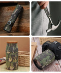 Camouflage Grip Tape 4 Roll Pack on flashlight hammer viewfinder in Desert Grass ACU Forest Wood Camouflage pattern
