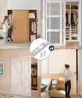 Sliding Closet Door Floor Guide Kit 8 Pack With Stamped Steel Base And Adjustable White Nylon Tips Fits Doors 3/4 To 1-3/8 Inch