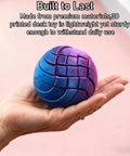 Hand holding Gear Ball Fidget Toy With Liquid Flow For Stress Relief And Anxiety Calm 3D Printed Twistable Desk Toy
