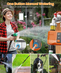 WiFi Water Timer For Garden Hose Smart Sprinkler Controller with app and remote control, used in watering different garden areas