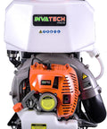 Backpack Mosquito Fogger Mister Duster Sprayer Model 870 showing engine and tank for powerful pest control and misting.