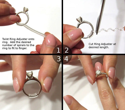 Invisible Silicone Ring Sizers Kit With Three Universal Sizes For Quick Resize In Under 30 Seconds No Fuss Easy Reusable