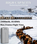 2 Pack Mini 2 Series Intelligent Flight Battery For DJI Mini 4K Mini 2 SE Mini 2 Mini SE landscape with drone in flight