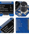 Two Pack 1.3 Inch OLED Display Module With EC11 Rotary Encoder Button I2C Interface LCD Screen for Arduino white case