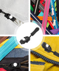 Heavy Duty Zipper Slider Replacement Kit 10 Pack Easy Zip Puller Repair for various colored zippers on jackets and bags