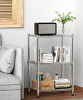 450 Lb Wire Storage Shelving Rack 3 Tier Steel Organizer For Home Kitchen Office Chrome Finish Sturdy Metal Shelving Unit