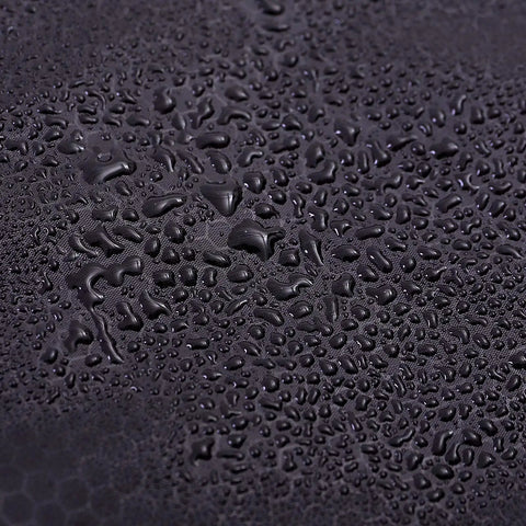 Water droplets on XL Widened Upgraded 4 Season Camping Sleeping Bag For Adults And Kids Built Tough Waterproof Lightweight 0F Warmth