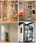 Heavy Duty Self Closing Pivot Hinge With Smooth Swing Action Built Tough For Wood And Secret Doors with hidden bookshelves.