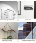 Stainless Steel Sign Standoff Screws 1 Inch By 1.38 Inch Wall Mount For Glass And Acrylic Frames Brushed Finish
