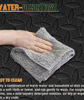 Hand cleaning interlocking EVA foam floor tiles 24x24 inch 0.4 inch thick gym flooring for home gyms garages and basements 12 pack covers 48 square feet shock absorbing easy snap together install with a cloth