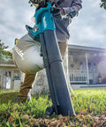 Person using 3-In-1 Cordless Leaf Blower Vacuum Mulcher, 18V LXT Brushless Tool Only, Converts From Blower To Vacuum Mulcher