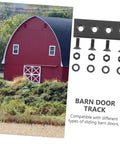 Barn Door Track Connector Set For No Fuss Smooth Sliding Hardware In Black Designed To Link Tracks With Flat Fixing Plates