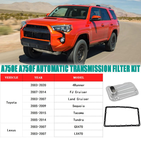 Automatic Transmission Filter Kit For Toyota 4Runner FJ Cruiser Land Cruiser Sequoia Tacoma Tundra And Lexus GX470 LX470 image