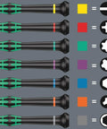 Diagram of Pro Grade Kraftform Micro Precision Screwdriver Set For Electronics In A Rugged Roll Bag With Anti Roll Protection Rotating Cap