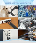 Dope Wire Loom Kit For Vehicle Wiring, flame retardant split tubing set used in various applications