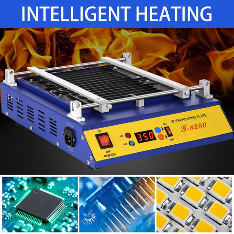 Infrared Preheating Oven 1600W Pro Grade Heating Plate For PCB SMD BGA Repair Soldering Station With 110V Hot Air Rework