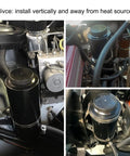 Premium Aluminum Coolant Overflow Tank And Radiator Reservoir Bottle With 800ml Capacity Built Hella Tough For Universal Car installed in engine bay