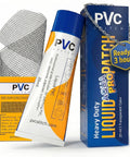 Heavy Duty PVC Inflatable Patch Kit With Sealer And Cord packaging with 20 ml tube and PVC mesh for boats, rafts, and pools.