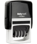 Slick Self Inking Date Stamp With Received Phrase And Dual Color Blue Red Ink Refillable Pad Keeps Your Hands Clean So You Can Knock Out Daily Office Paperwork Without Any Mess, black and white design.