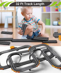 Child assembling Action Packed Slot Car Race Track Set With Electric Or Battery Power Includes Four High Speed Cars Two Hand Controllers Dual Racing Game Toys For Kids Aged Six Seven Eight Indoor Outdoor Fun For Family Play.