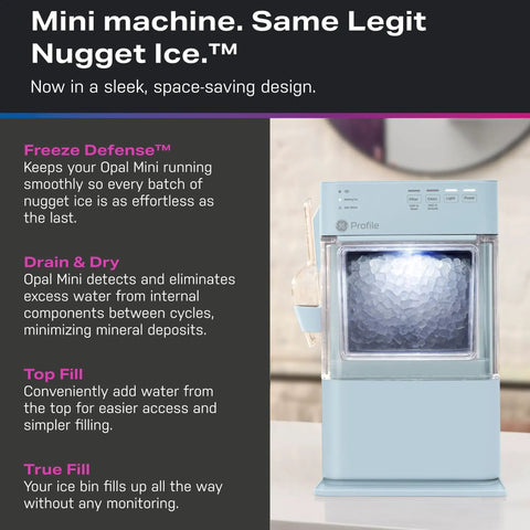 Portable Countertop Nugget Ice Maker Delivers Sick Chill Levels With Legit Chewable Snow Ice Ready Fast Features sleek, space-saving design.