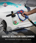 Person using Swivel Gun Pro High Pressure Washer Handle With Three Eighths Inch Male Plug And One Quarter Inch Quick Connector