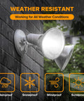 No Fuss And Tough As Nails 2 Pack Dual Head Outdoor Flood Lights Switch Controlled Waterproof Security Fixtures on wall.