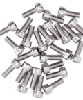 Badass 100 Piece Hex Socket Head Cap Screws And Galvanized Steel Fastener Kit With M4x0 7mm Thread, view of metal screws.