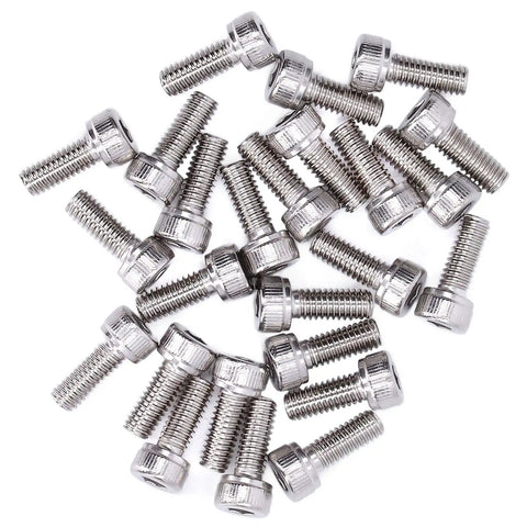 Badass 100 Piece Hex Socket Head Cap Screws And Galvanized Steel Fastener Kit With M4x0 7mm Thread, view of metal screws.
