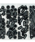 6 Types Rubber Brake Bleeder Cap Set 150 Pcs Caliper Cap Grease Fitting Cap Zerk Dust Cover Assortment in clear box