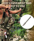 Archer preparing to shoot with a bow, showcasing 12 Pack Stainless Steel Archery Field Points 80 100 120 Grain Practice Arrow Tips.