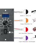 Digital Thermostat Kit Replacement Controller For Pellet Grills With Dual Meat Probes and wiring diagram