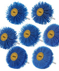 7 Piece Nylon Wheel Brush Set With One Quarter Inch Shank Multi Grits 80 120 180 240 320 400 600 Heavy Duty Pro Grade Drill Brush
