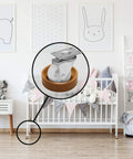 Small Furniture Wheel Caster Cups With Grippy Rubber Grip Set Of 4 1-3/4 Inch Round Floor Protectors caramel in nursery
