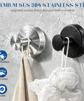 Total Game Changer For Your Washroom Matte Black 6 Pack Suction Hooks With Heavy Duty Grip To Hang Tough Towels And Gear No Drilling Mess Free Setup On Glass Smooth Tile Surfaces.
