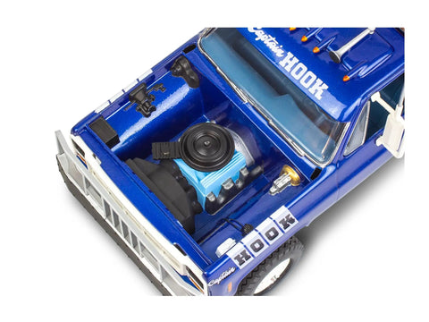 1979 GMC Wrecker Captain Hook Model Kit engine detail with open hood showing 350 cid V8 for builders