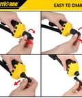 Demonstrating 16 Inch Rivet Nut Tool Kit With Auto Release Nutsert 13 Mandrels And 130 Threaded Rivet Nuts Durable Hand Riveter Set.