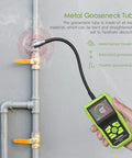 Pro Grade Natural Gas Detector With 2.6 Inch LCD Display And 12 Inch Gooseneck Probe, detecting gas leak on metal pipe