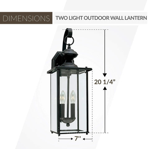 Outdoor Wall Lantern Black Finish, Transitional Jamestowne Style 1 Light Porch Light, Weatherproof and Wet Location Rated, CETL Listed Exterior Sconce for Patio or Entry, Classic Yet Modern Exterior Lighting Fixture for Killer Curb Appeal