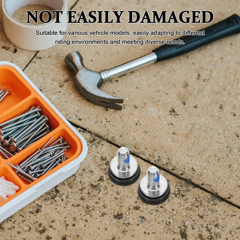 Get A Real Tough Set Of 10 Pcs Yardwe Steel Center Shaft Screws For Your Bike Crankset, two durable screws with washers.