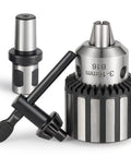 Rock Solid Heavy Duty Magnetic Drill Chuck With 5/8 Inch Capacity And 3/4 Inch Weldon Shank Adapter, key type grip, 3/4 inch adapter.