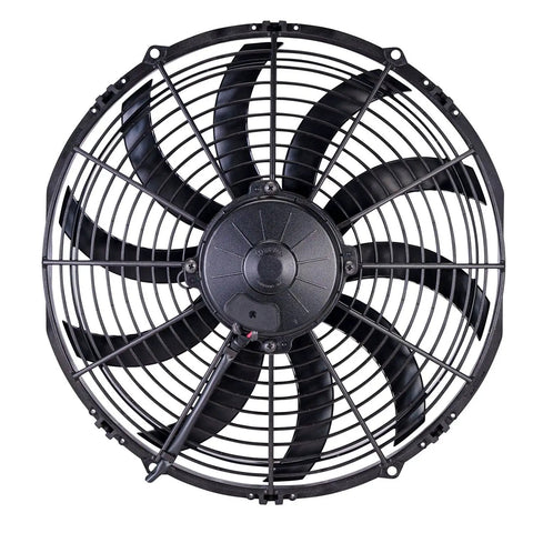 Spal 30102044 Puller Cooling Fan 13 Inch High Performance Curved Blade Electric Axial Blower for vehicle engine radiator.