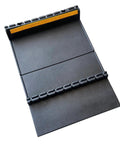Self Adhesive Anti Skid Rubber Car Parking Guide Mat 2 Pack With Reflective Strips For Cars And Trucks Durable Garage Wheel Stopper 23.6 X 15.7 X 2.8 Inches Easy Install Reusable